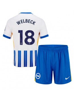 Brighton Danny Welbeck #18 Replika Hemmakläder Barn 2024-25 Kortärmad (+ byxor)